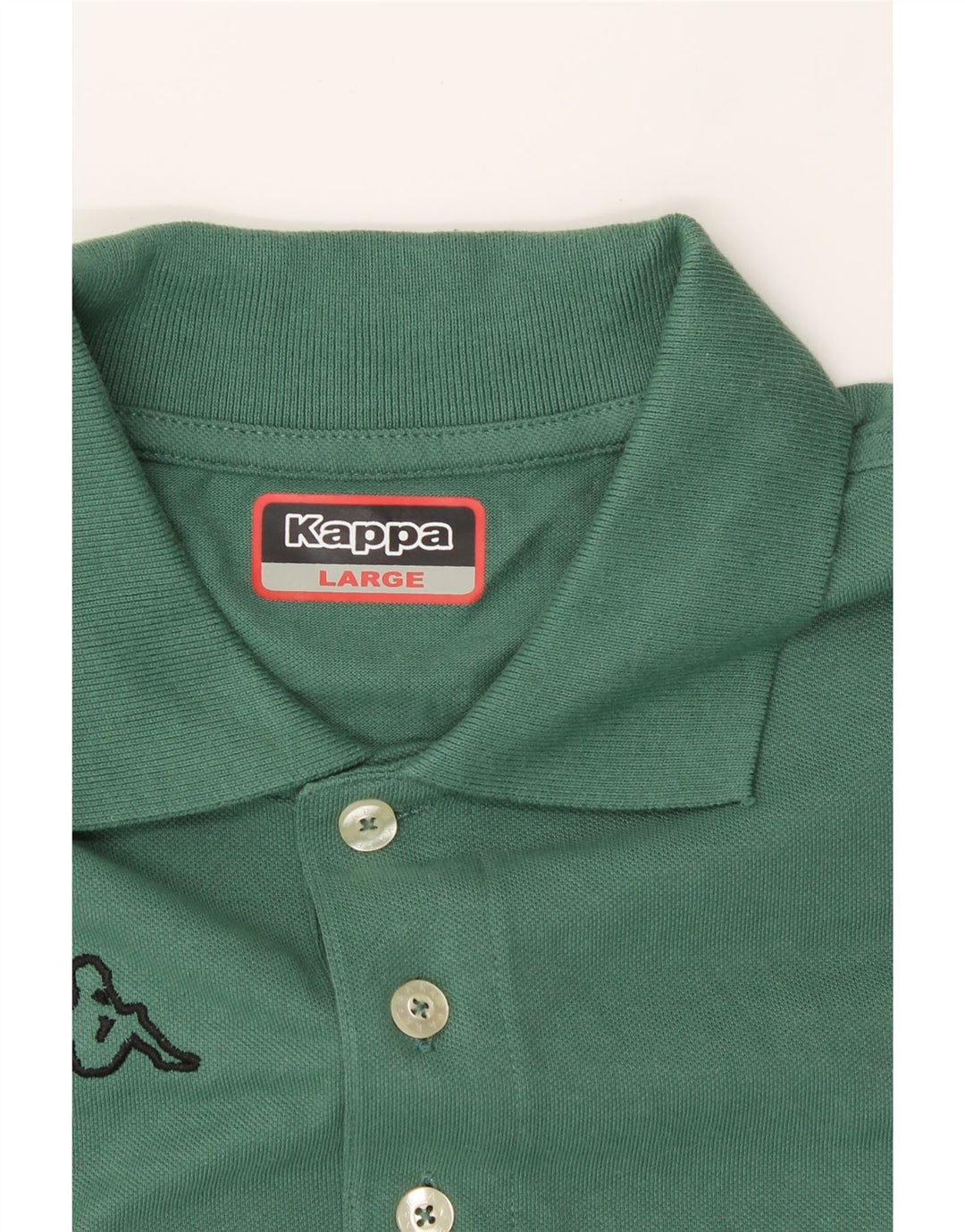 KAPPA Mens Polo Shirt Large Green Cotton Vintage Kappa and Second-Hand Kappa from Messina Hembry 