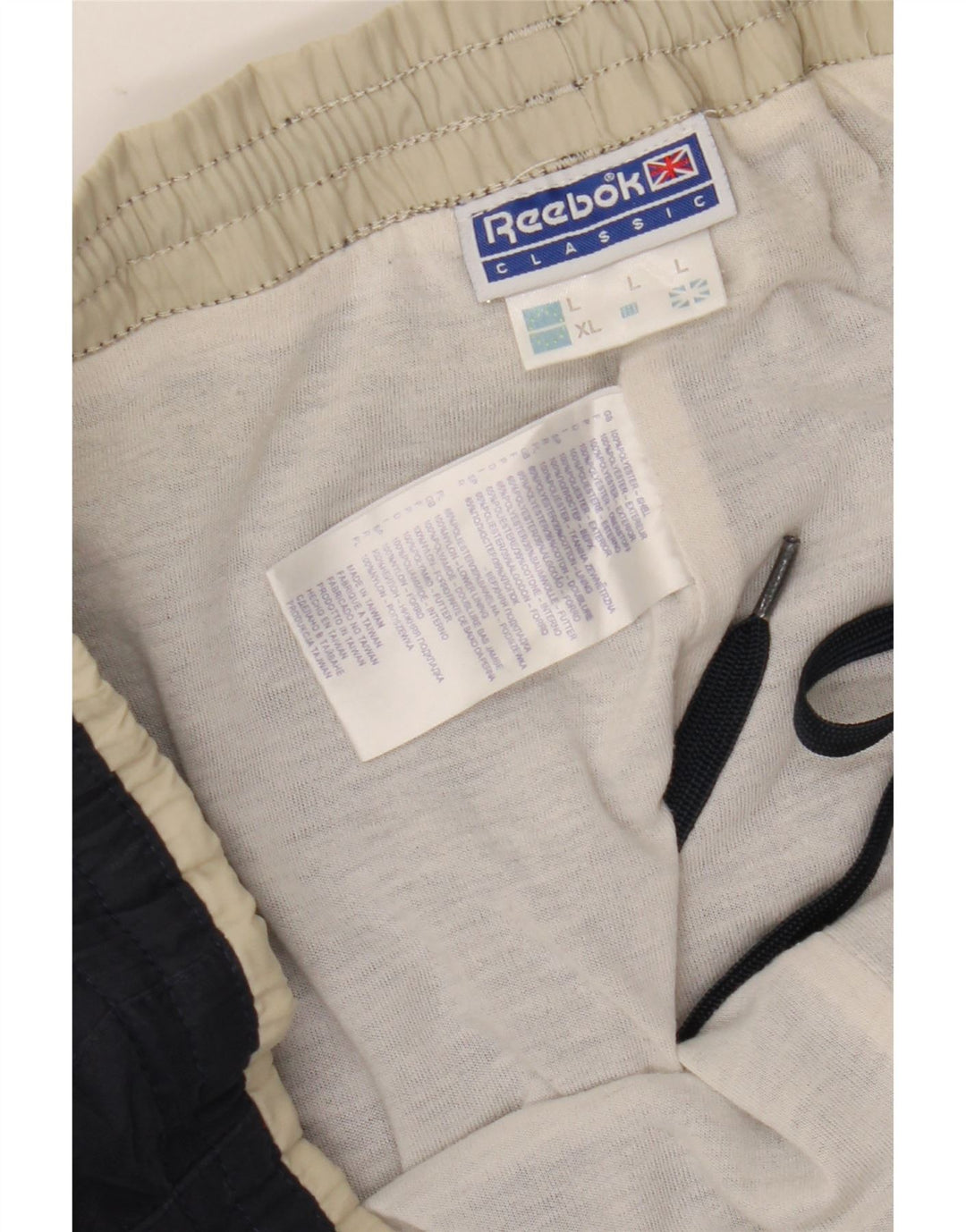 Reebok Mens Tracksuit Trousers Large  Navy Blue Polyester