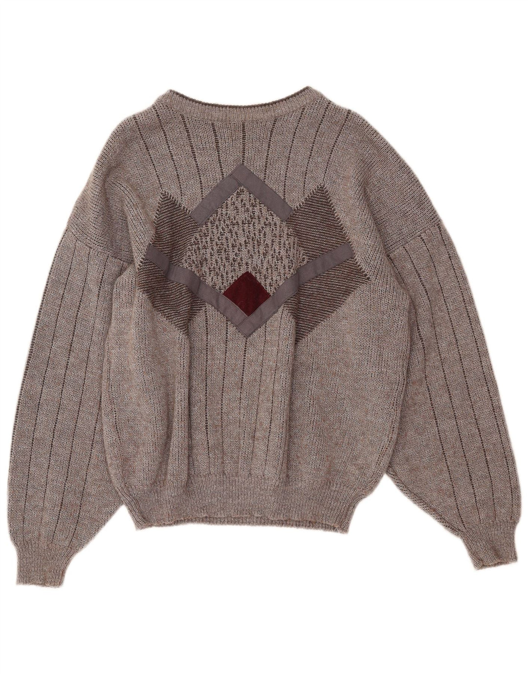 ANGELO LITRICO Mens Boat Neck Jumper Sweater IT 48/50 Medium Grey