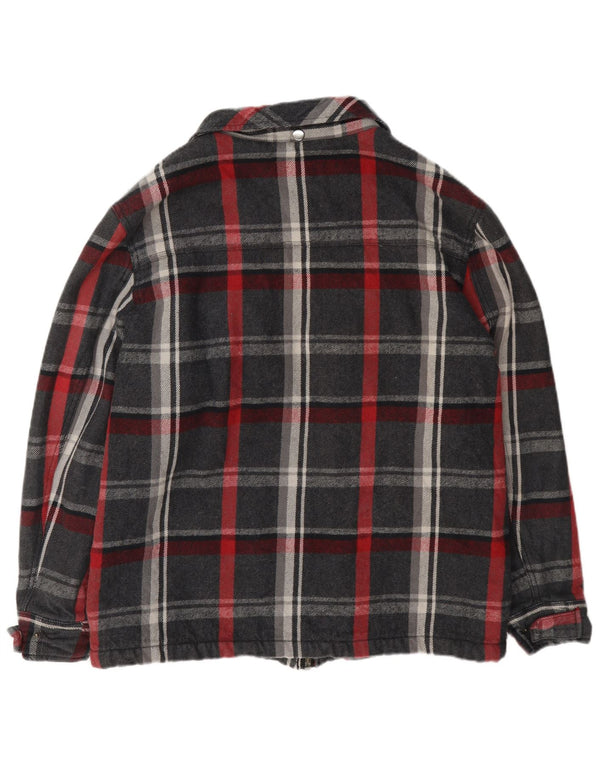 Dickies Mens Sherpa Utility Jacket UK 40 Large Multicoloured Check Cotton