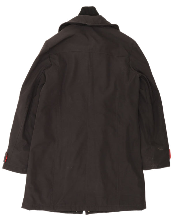 TOMMY HILFIGER Womens Windbreaker Coat UK 16 Large Black Polyester