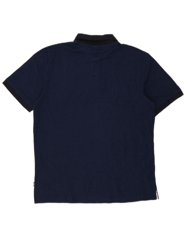 Hugo Boss Mens Slim Fit Polo Shirt 2XL Navy Blue Cotton
