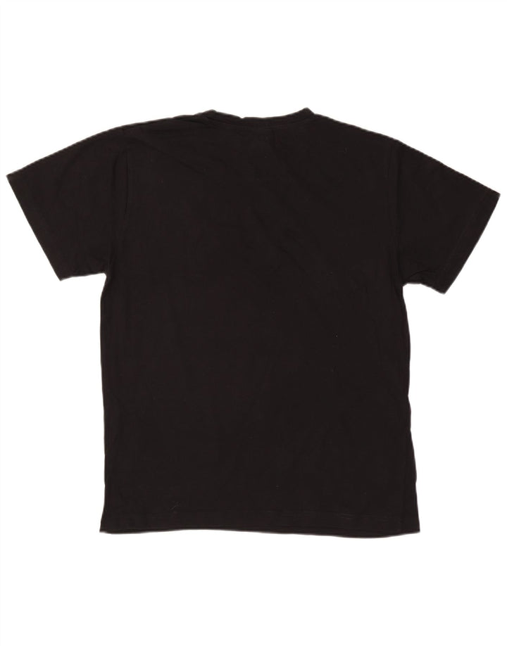 LOTTO Mens T-Shirt Top Medium Black Cotton