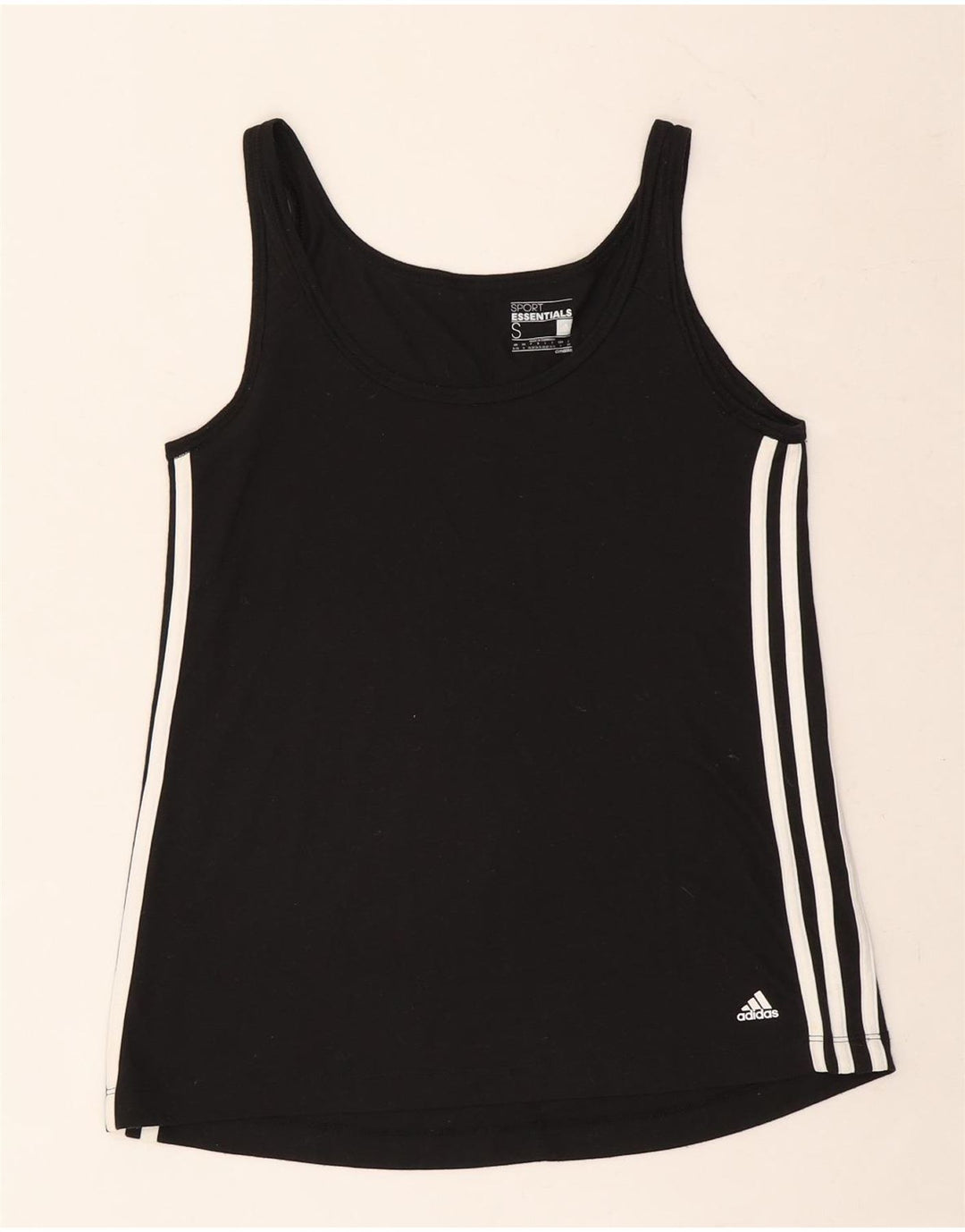 ADIDAS Womens Climalite Vest Top UK 8/10 Small Black
