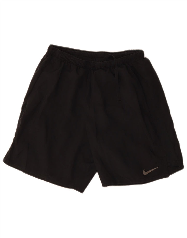 NIKE Womens Dri Fit Sport Shorts UK 8 Small  Black Polyester