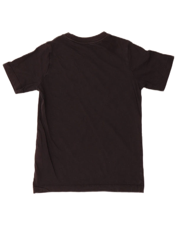 Nike Boys Graphic T-Shirt Top 8-9 Years Small Black Cotton