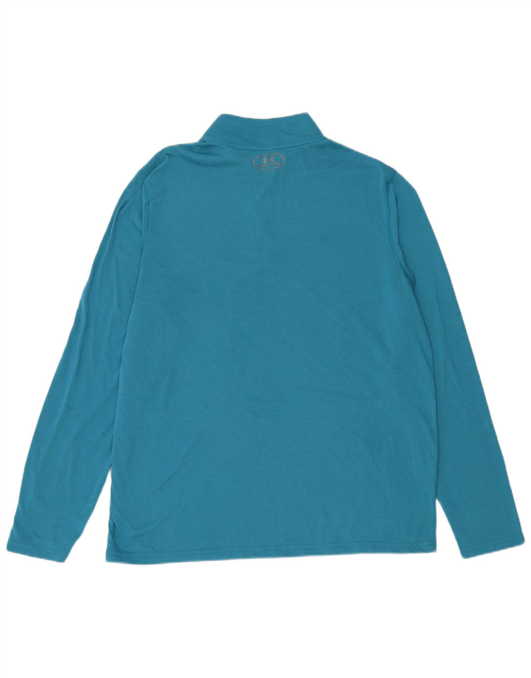 Under Armour Mens Heat Gear Zip Neck Pullover Tracksuit Top Large Blue