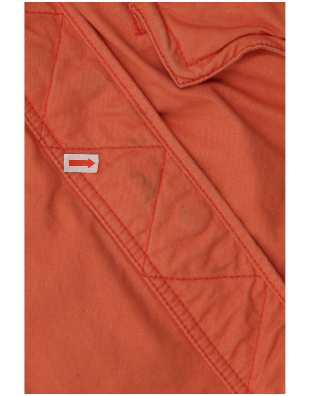 TOMMY HILFIGER Womens Oversized Hooded Parka Jacket UK 10 Small Orange