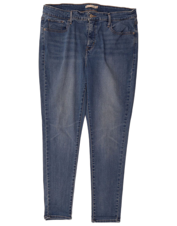 Levi's Womens 310 Shaping Super Skinny Jeans US 22 3XL W42 L29 Blue Cotton