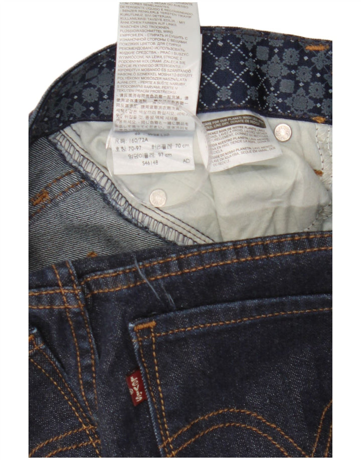 Levi's Womens Straight Jeans US 6 Medium W28 L30 Navy Blue Cotton