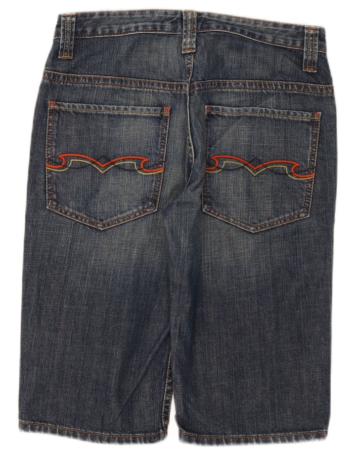 Benetton Mens Denim Shorts W30 Medium Blue Cotton