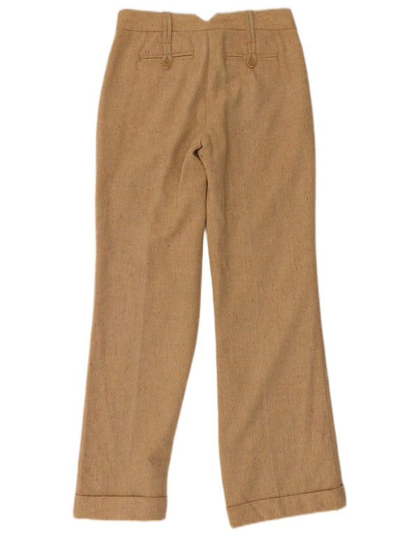 Gap Womens Stretch Bootcut Casual Trousers US 4 Small W30 L32 Beige Flecked