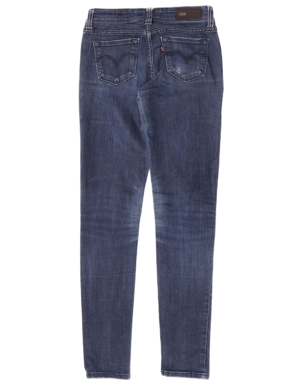 Levi's Womens Demi Curve Skinny Jeans W25 L30 Blue Cotton