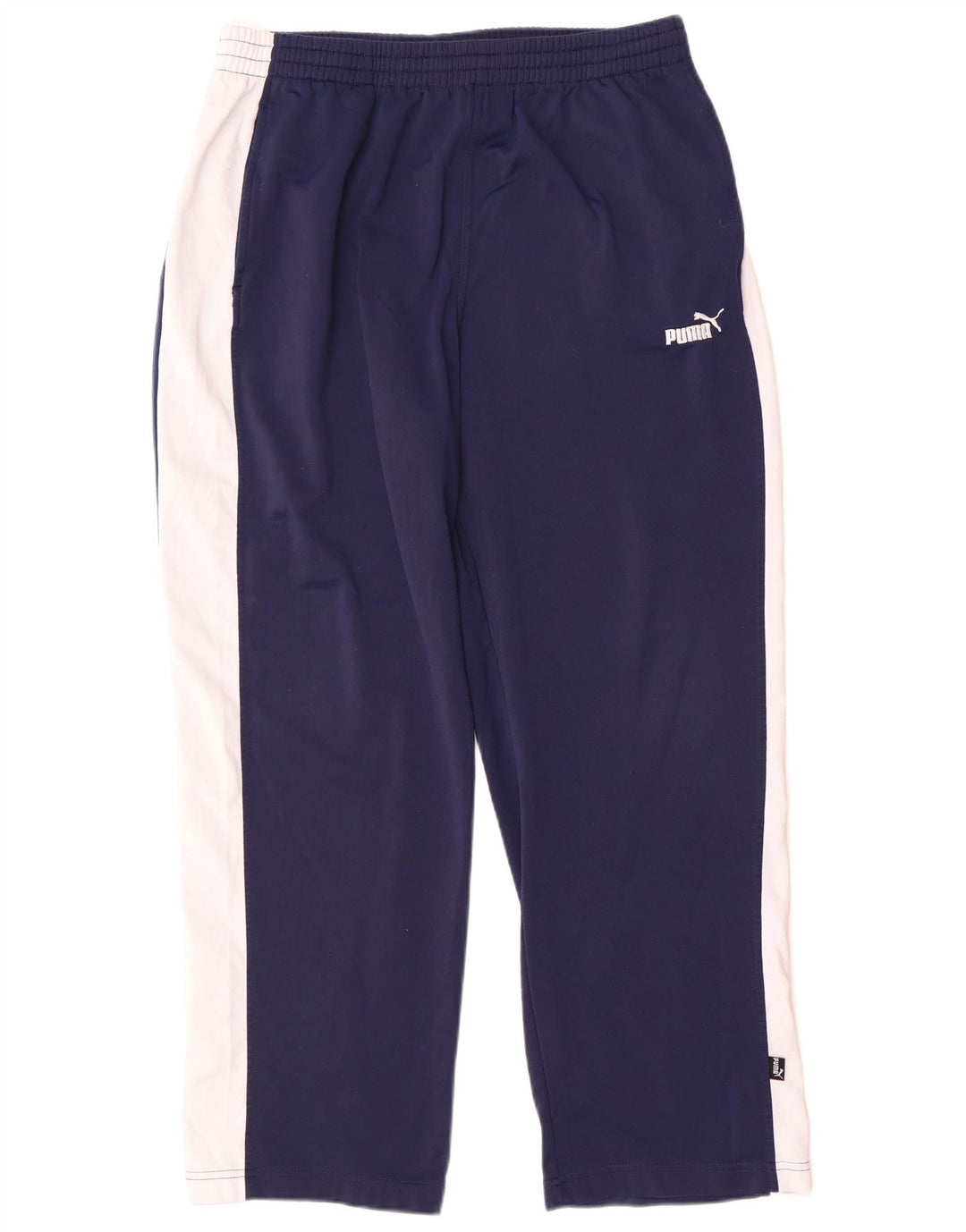 PUMA Mens Tracksuit Trousers Large  Navy Blue Colourblock