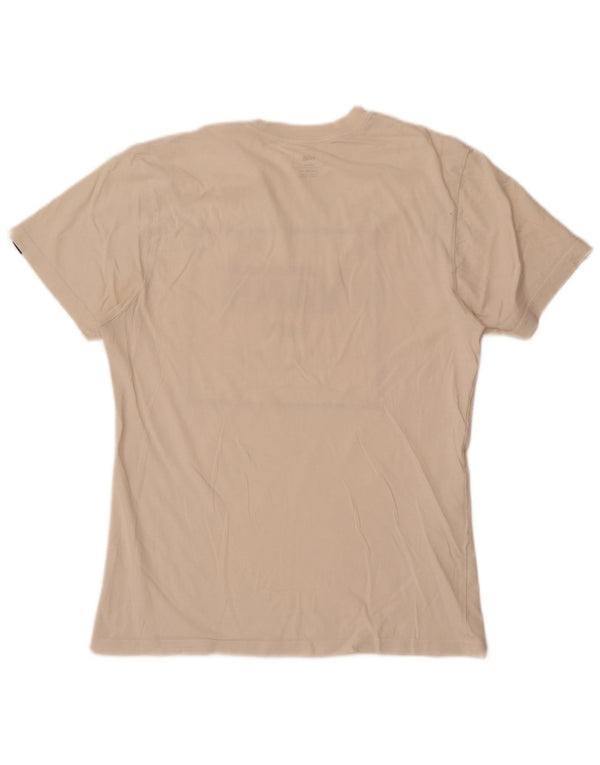 Vans Mens Custom Fit Graphic T-Shirt Top Medium White Cotton