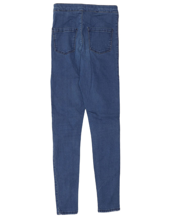 Topshop Womens High Waist Skinny Jeans W26 L32 Blue Cotton