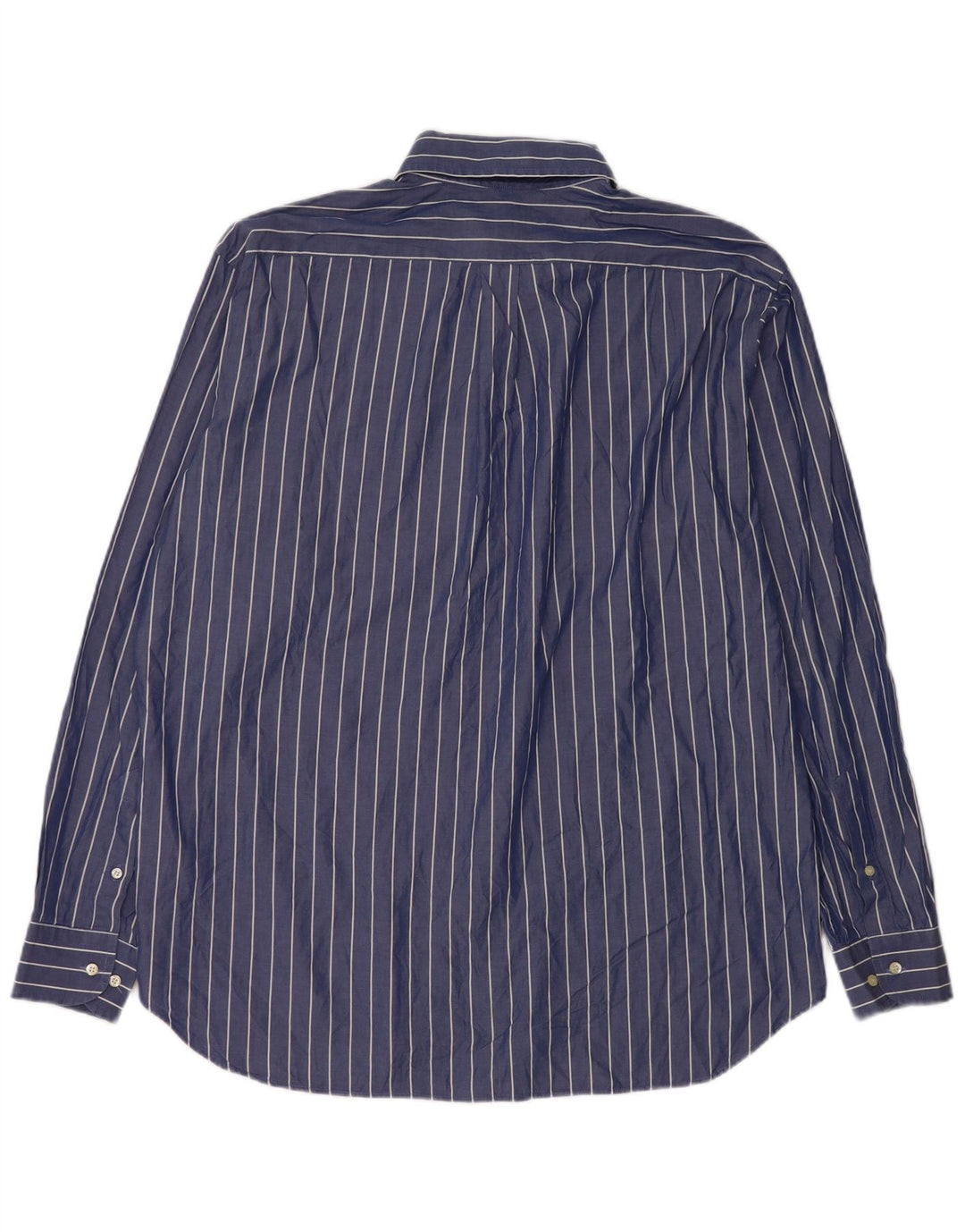 Brooksfield Mens Shirt Size 43 Large Blue Striped