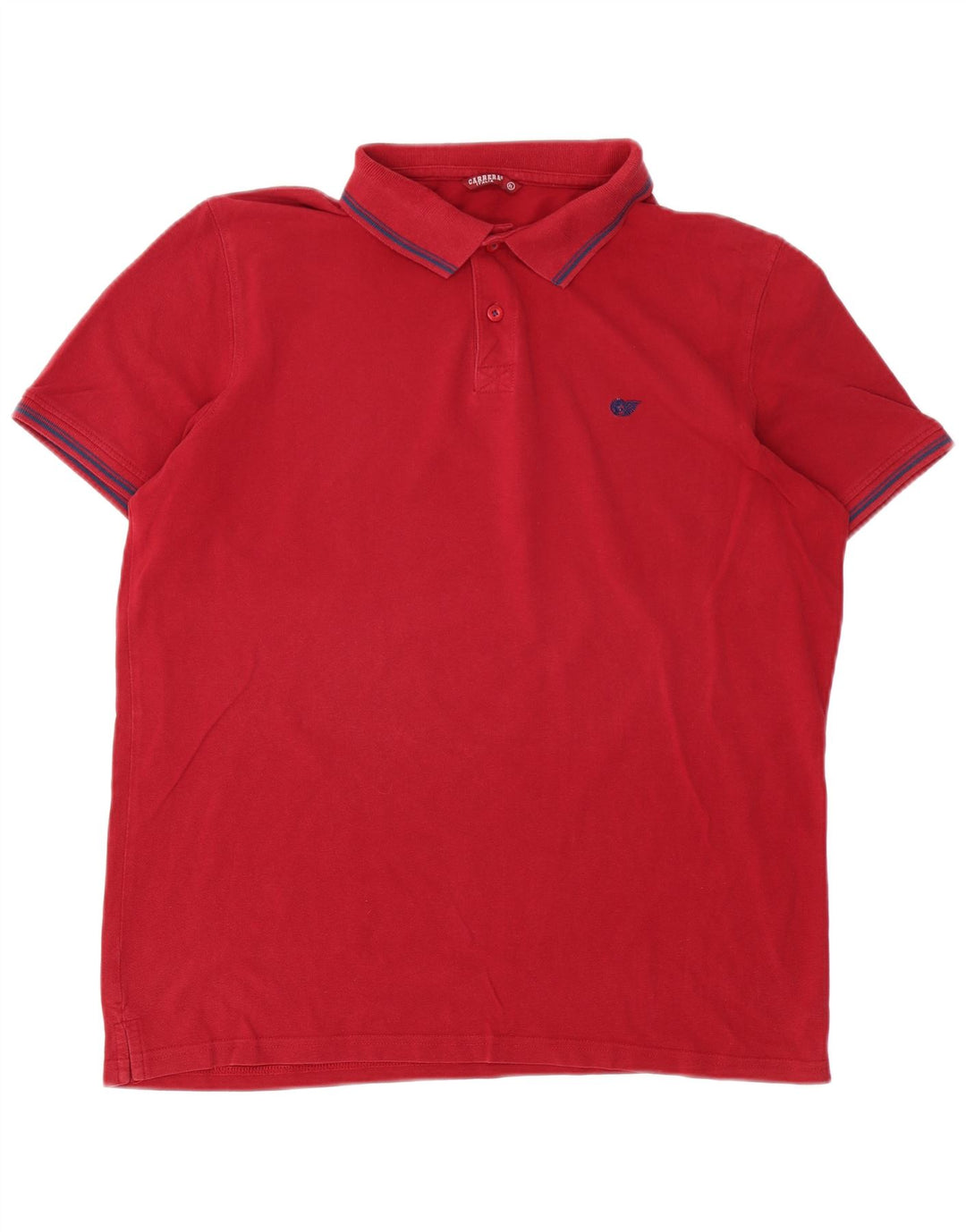 Carrera Mens Polo Shirt XL Red Cotton