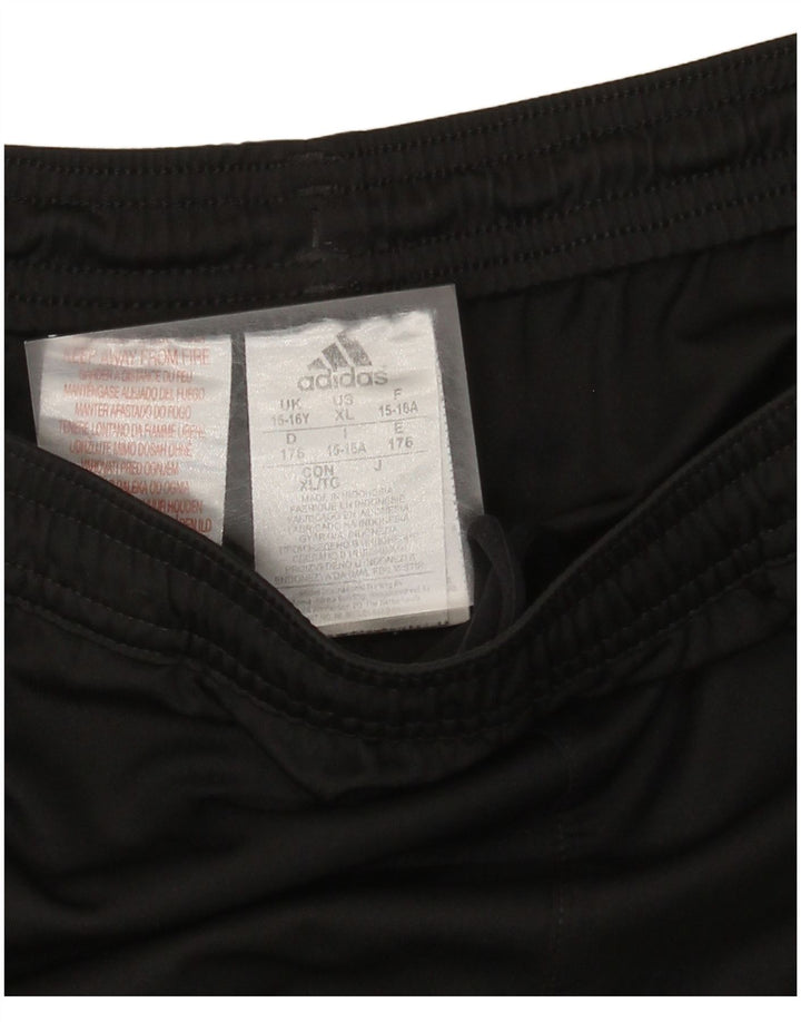 Adidas Boys Sport Shorts 15-16 Years Black Polyester