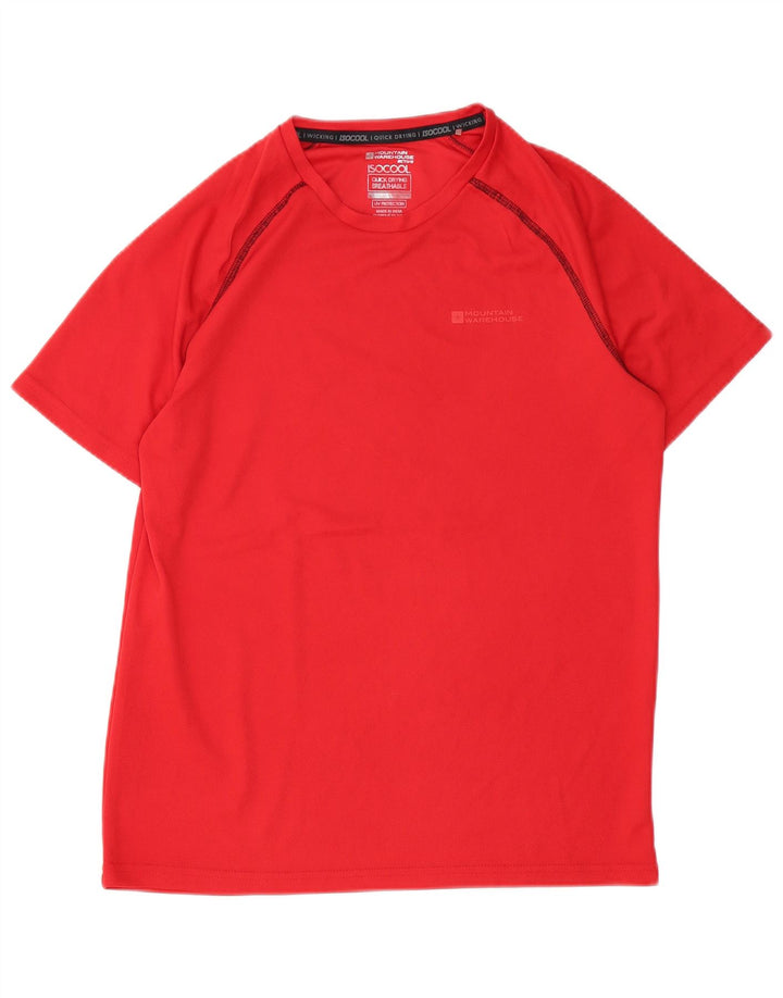 Mountain Warehouse Mens IsoCool T-Shirt Top Medium Red