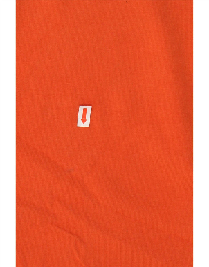 TRUSSARDI Womens Polo Shirt UK 12 Medium Orange