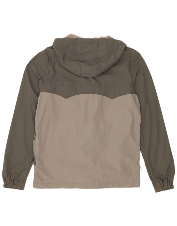 Levi's Mens Hooded Rain Jacket UK 38 Medium Green Colourblock Polyester