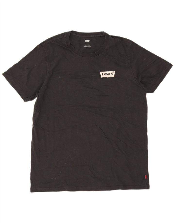 Levi's Mens Standard T-Shirt Top Large Black Cotton