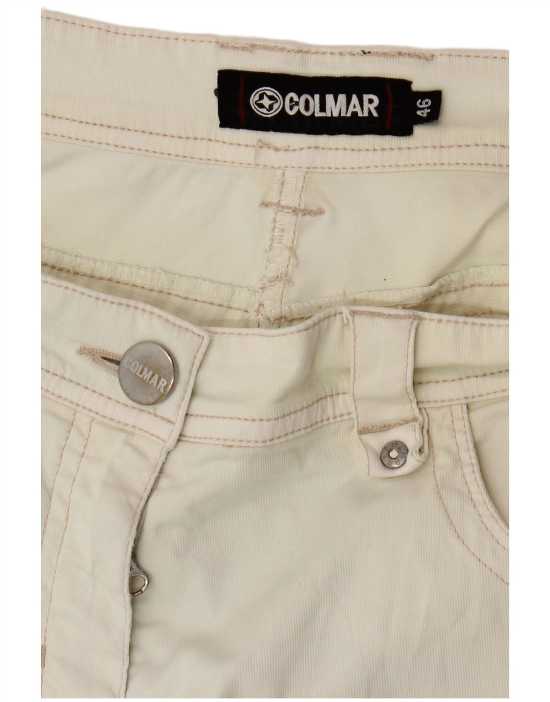 COLMAR Mens Casual Shorts EU 46 Large W32 Off White