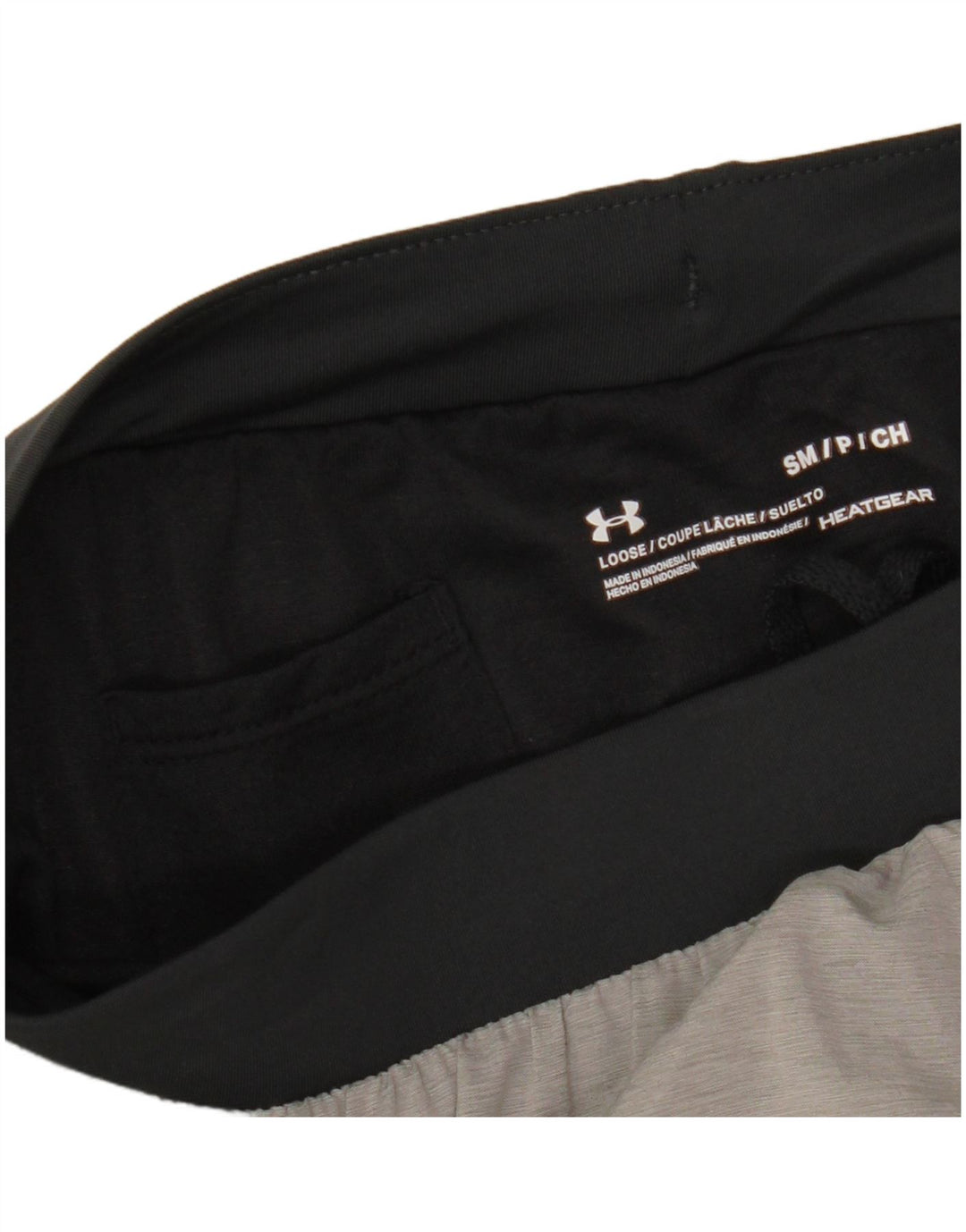 UNDER ARMOUR Mens Heat Gear Sport Shorts Small Grey Colourblock