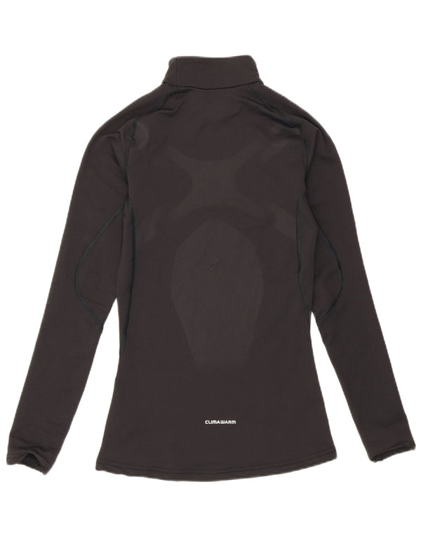 Adidas Womens Climawarm Top Long Sleeve UK 4 XS Black Nylon