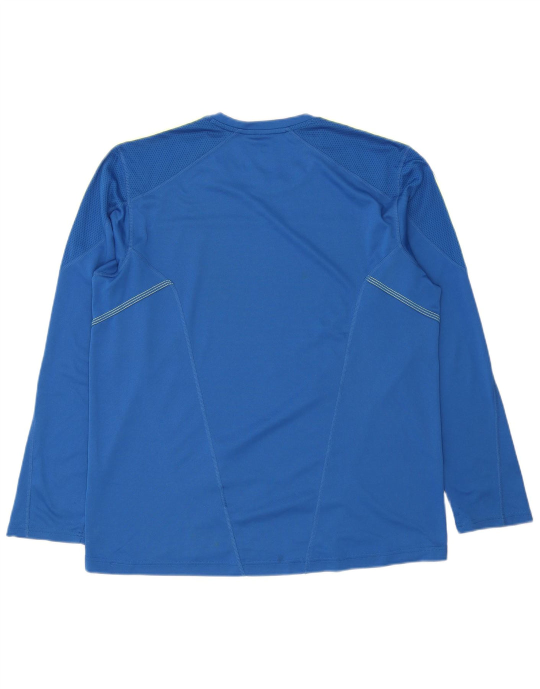 Adidas Mens Top Long Sleeve XL Blue Polyester