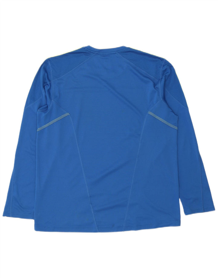 Adidas Mens Top Long Sleeve XL Blue Polyester