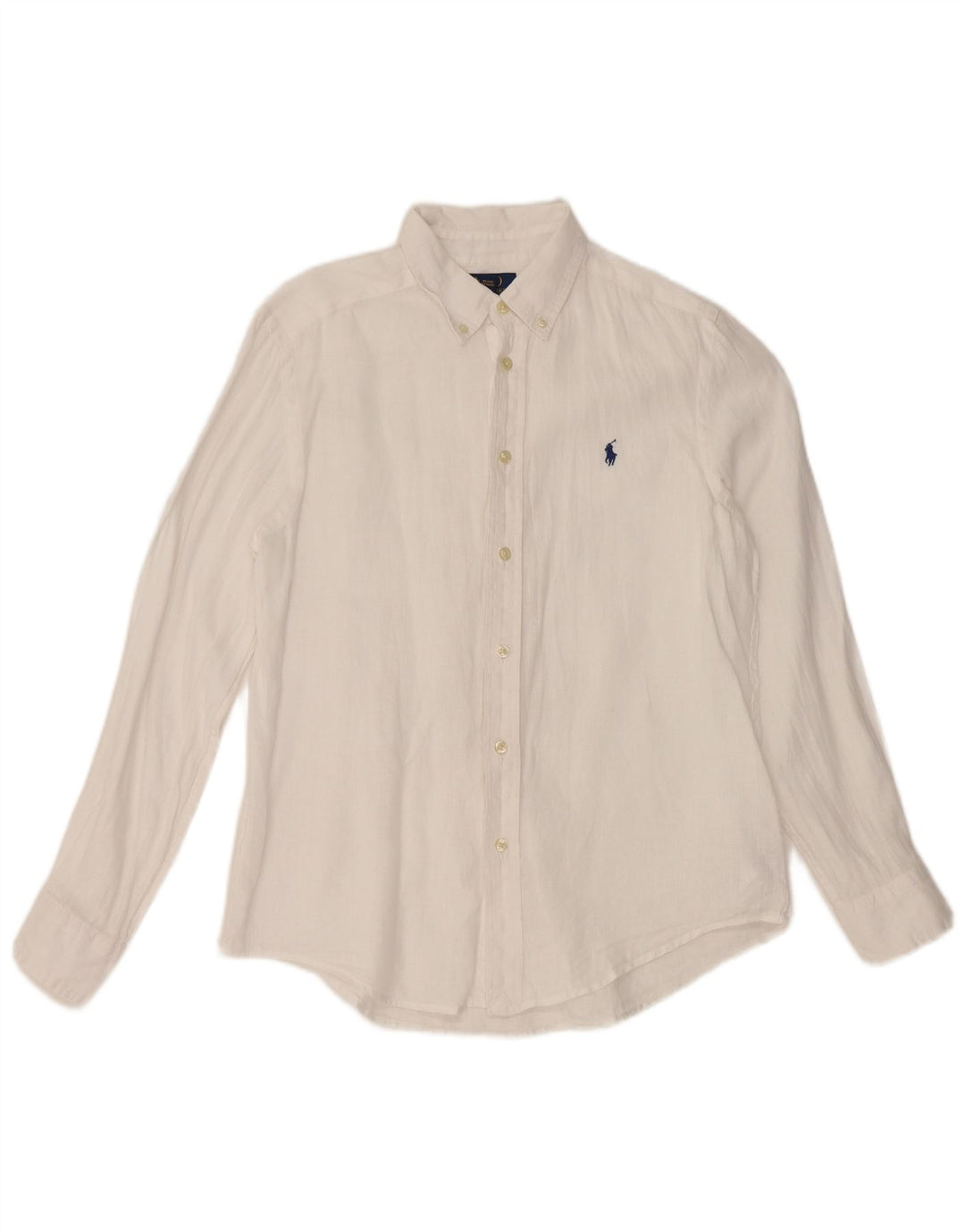Ralph Lauren Boys Shirt 14-15 Years Large White Linen