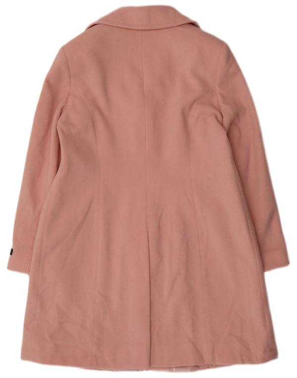Marks & Spencer Womens Overcoat UK 16 Large Pink Wool