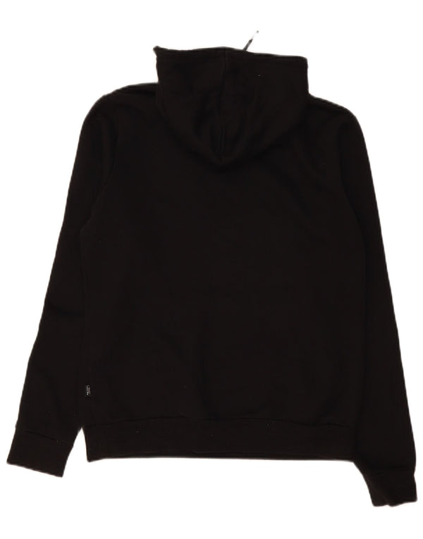 Puma Womens Hoodie Jumper UK 14 Medium Black Polyester