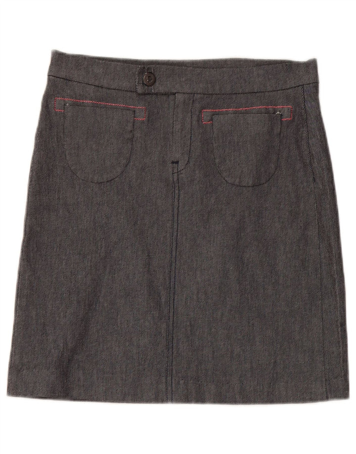 Diesel Womens Mini Skirt W27 Small Grey Polyester