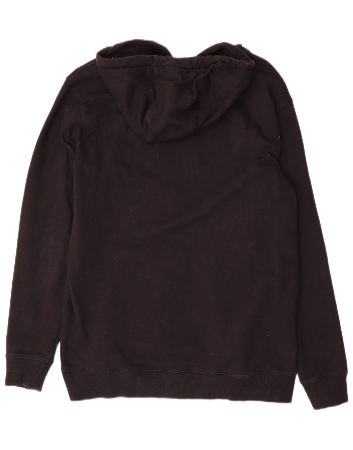 VANS Mens Graphic Hoodie Jumper Medium Black Cotton