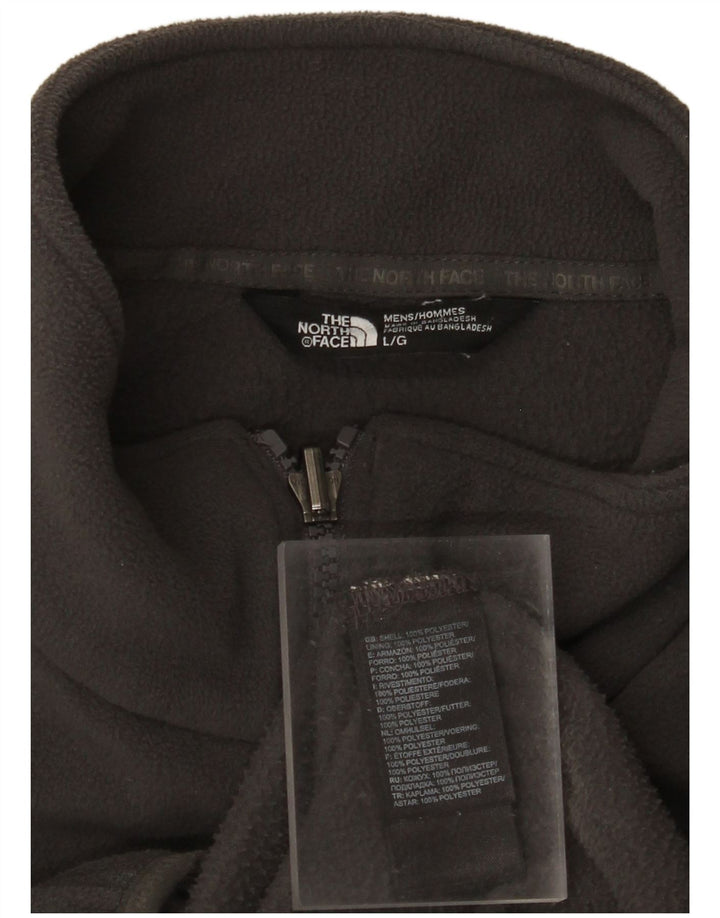 THE NORTH FACE Mens Fleece Jacket UK 40 Large Grey Polyester