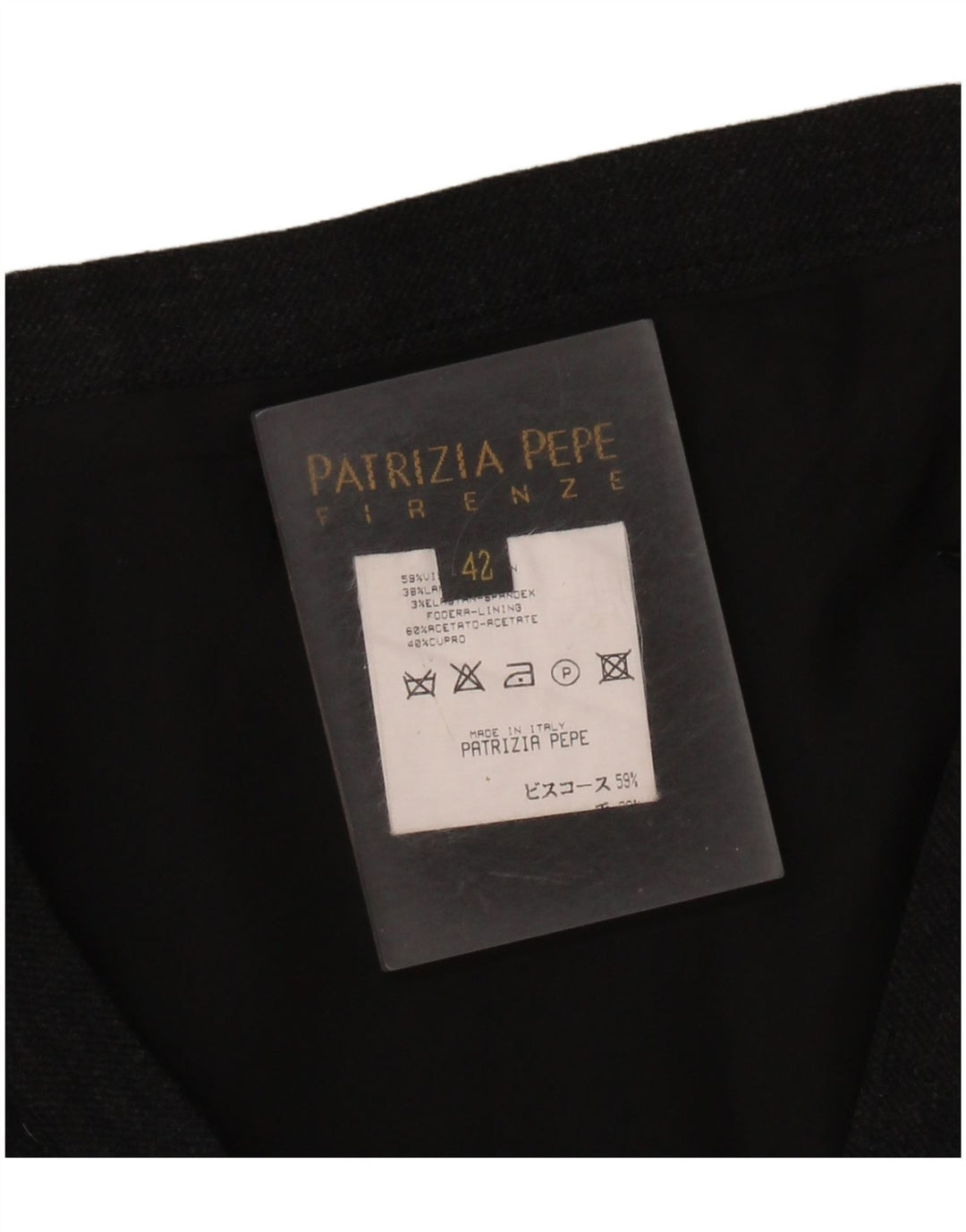 Patrizia Pepe Womens Mini Skirt IT 42 Medium W28  Black Viscose