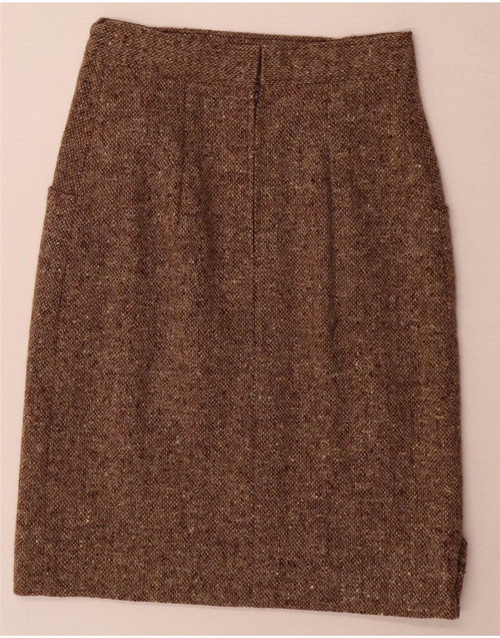 Vintage Womens 2 Piece Skirt Set Medium W24 Brown Flecked