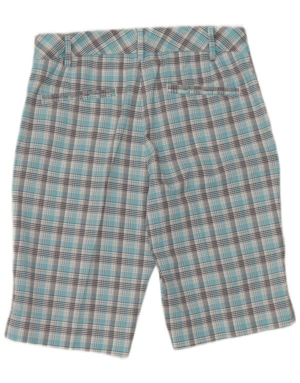 Puma Mens Chino Shorts UK 8 Small W28 Blue Check