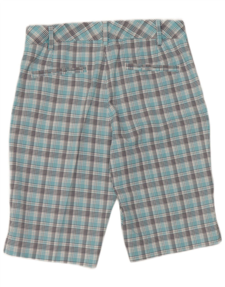 Puma Mens Chino Shorts UK 8 Small W28 Blue Check