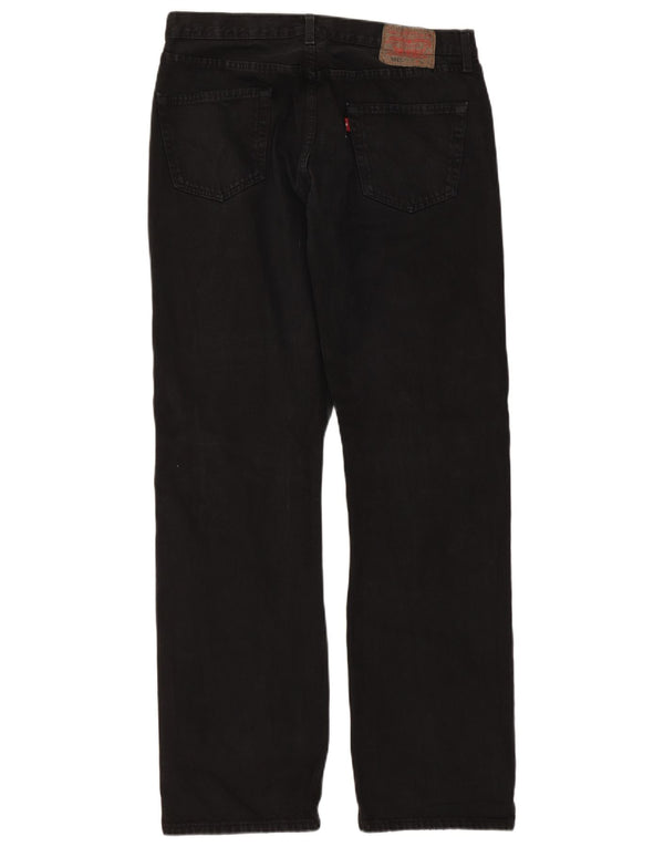 Levi's Mens 501 Straight Jeans W36 L34 Black Cotton