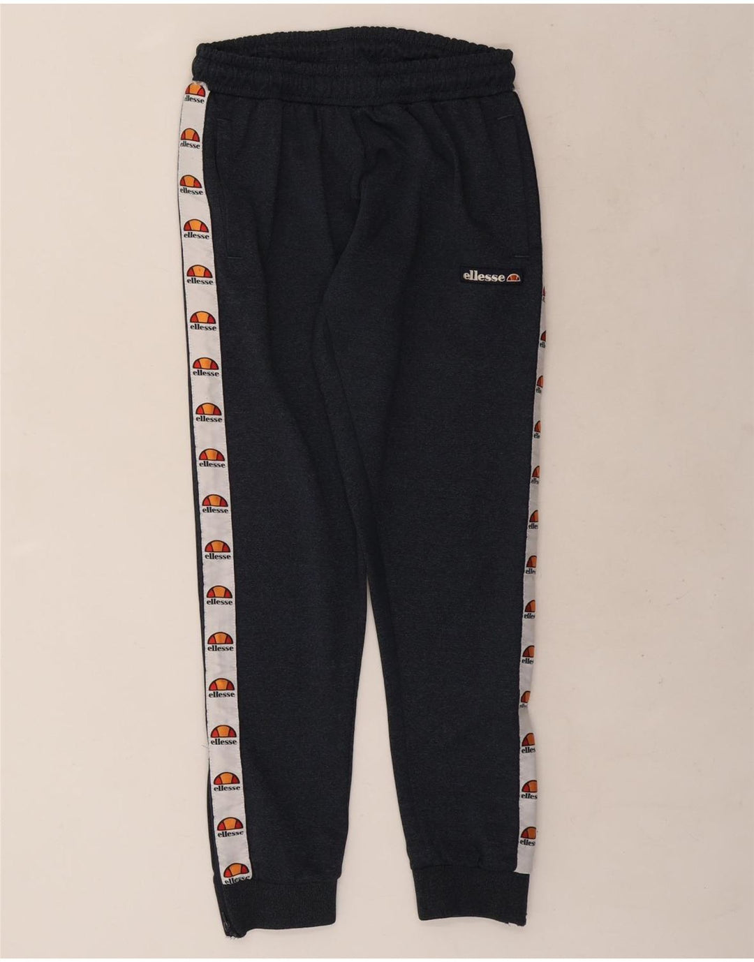 Ellesse Mens Tracksuit Trousers Joggers Medium Navy Blue Colourblock