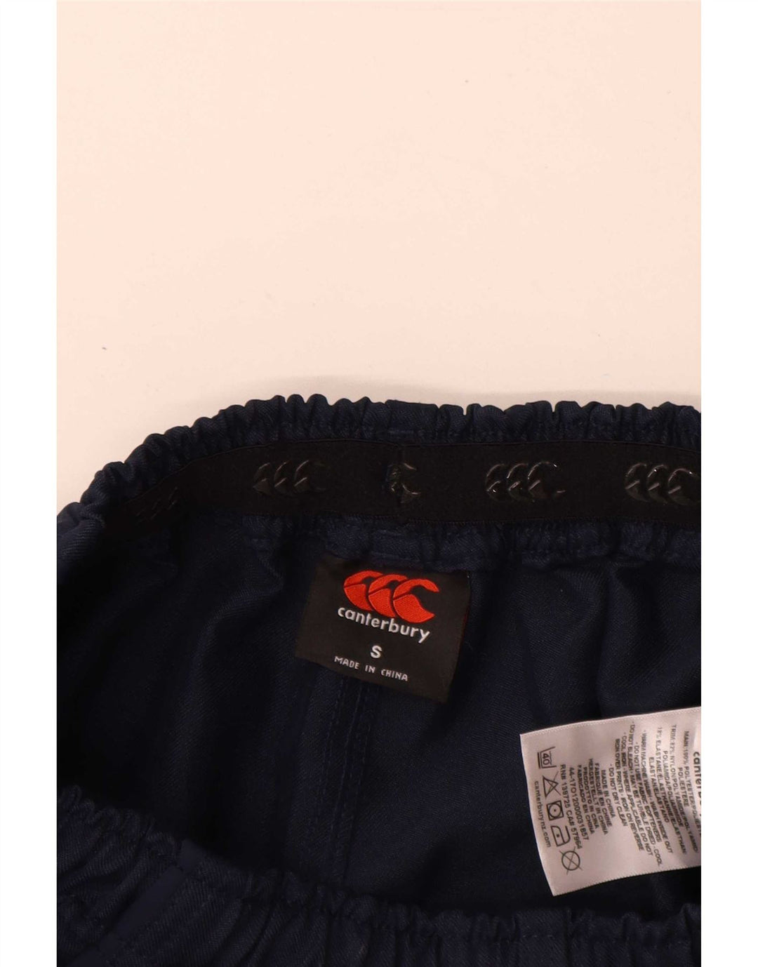 Canterbury Mens Sport Shorts Small Navy Blue Polyester