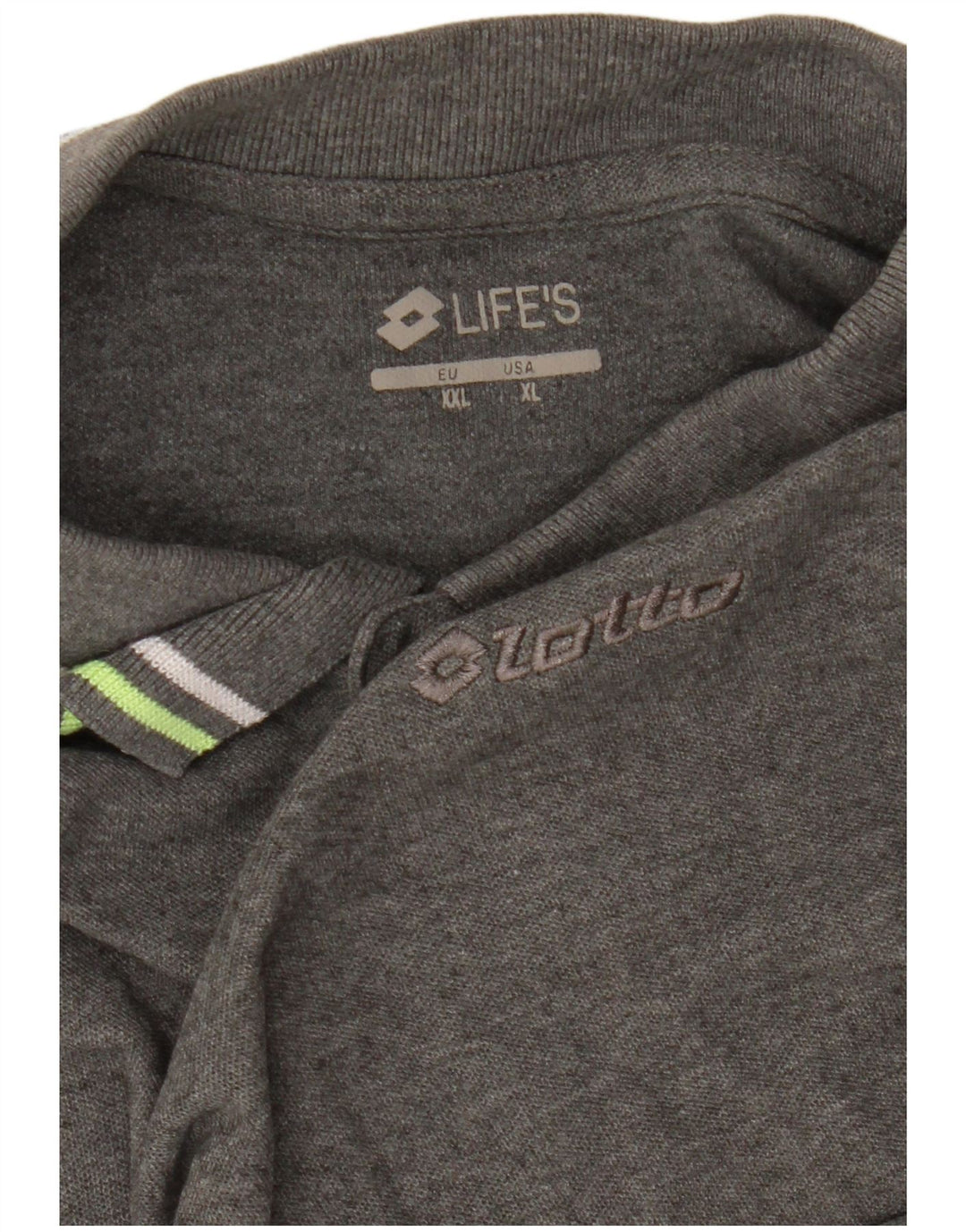 LOTTO Mens Polo Shirt XL Grey