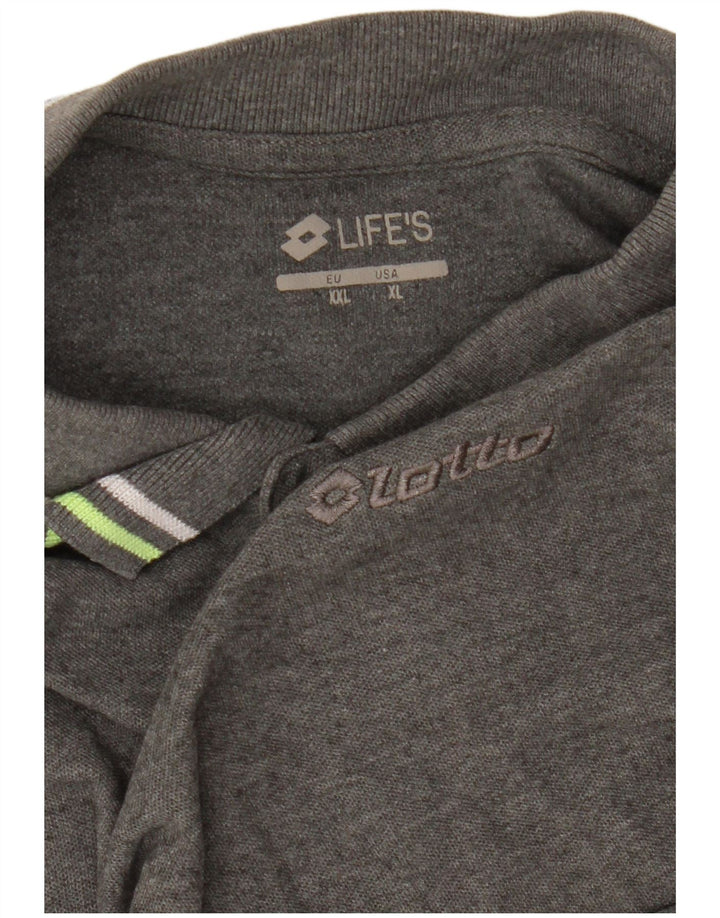 LOTTO Mens Polo Shirt XL Grey