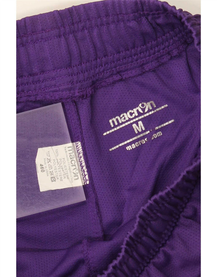 Macron Mens Sport Shorts Medium Purple Colourblock Polyester