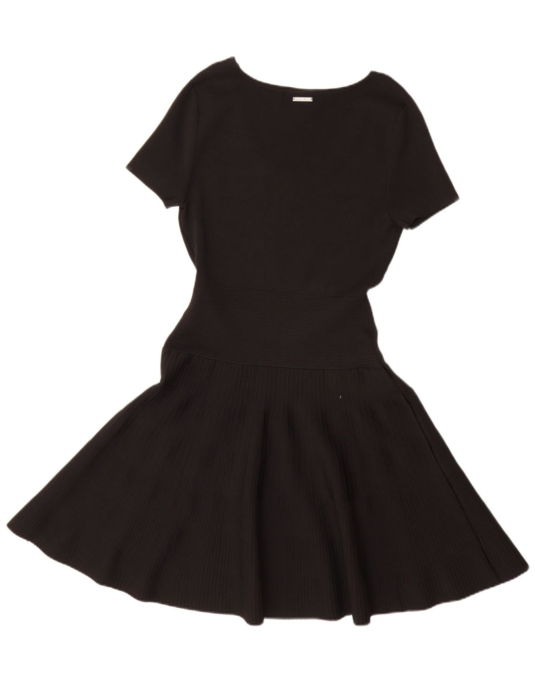 MICHAEL KORS Womens A-Line Dress UK 12 Medium Black Pinstripe Rayon