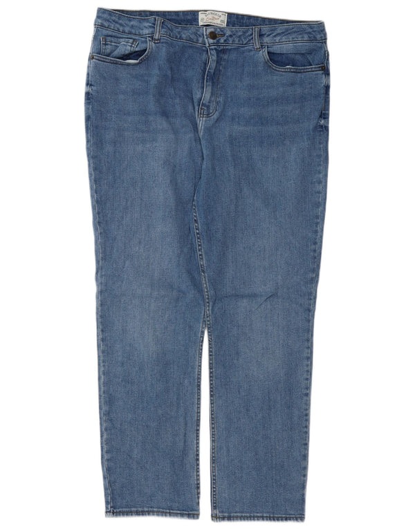 FAT FACE Womens Chesham Girlfriend Straight Jeans UK 16 Large W36 L28 Blue